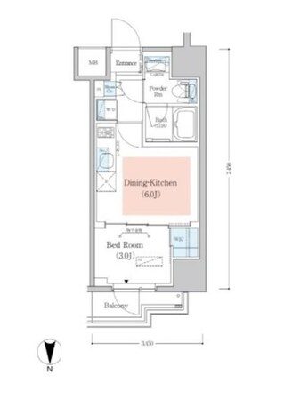 木場駅 徒歩5分 4階の物件間取画像